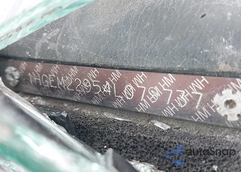 2004 Honda Civic Ex from USA, damaged, VIN 1HGEM22954L079737